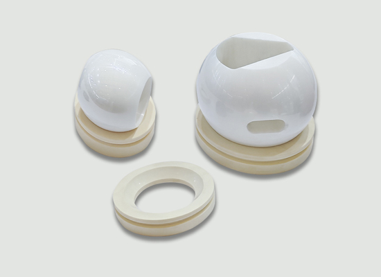 氧化锆陶瓷球阀阀芯阀座 氧化锆陶瓷球阀阀芯阀座