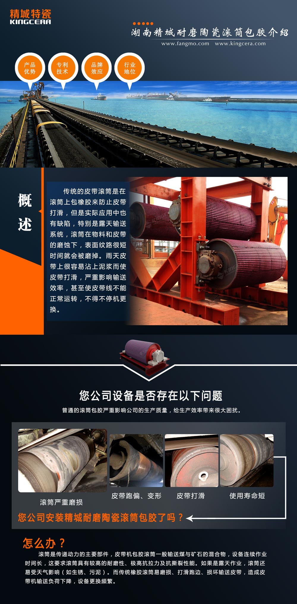 湖南BG大游中国官方网站耐磨陶瓷滚筒包胶